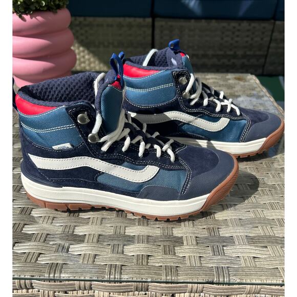 Vans Sk8-Hi MTE Winterized Boots – Blue/White/Red – Size 6.5M/8W - Picture 3 of 9